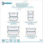 18-Piece Eco-Friendly Glass Food Storage Set