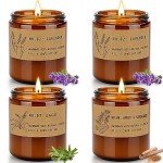 Eco-Friendly Aromatherapy Candle Gift Set - 4 Pack