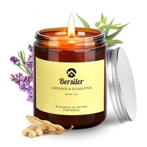 Lavender Eucalyptus Soy Candle for Relaxation