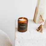 Lavender & Bergamot Soy Candle in Amber Jar