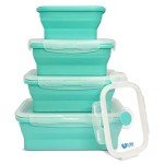 Eco-Friendly Collapsible Silicone Food Storage Set