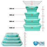 Eco-Friendly Collapsible Silicone Food Storage Set