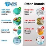 Eco-Friendly Collapsible Silicone Food Storage Set