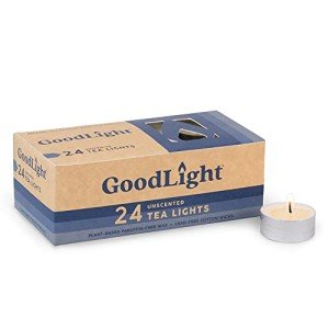 Vegan Palm Wax Eco-Friendly Tealight Candles - 24 Pack