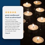 Vegan Palm Wax Eco-Friendly Tealight Candles - 24 Pack