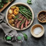 Compostable Heavy-Duty 10-Inch Paper Plates, 125-Pack