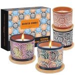 Eco-Friendly Scented Candles Gift Set - 4 Pack