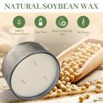 Natural Soy Sandalwood Scented Candle - 10.58 oz