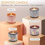 Eco-Friendly Scented Candles Gift Set - 4 Pack