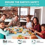 150 Count Eco-Friendly Wooden Cutlery Set