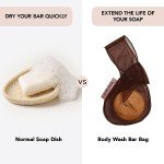Eco-Friendly Bar Soap Saver Bag (Chocolate)