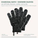 EcoTools Charcoal Exfoliating Bath Gloves - 1 Pair
