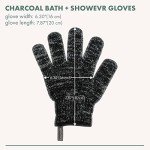 EcoTools Charcoal Exfoliating Bath Gloves - 1 Pair