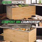 Eco-Friendly Kitchen Compost Bin with Lid