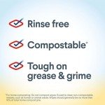 Compostable Cleaning Wipes, Lemon Scent, 75 Count