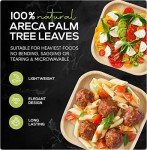 Eco-Friendly Palm Leaf and Bamboo Disposable Plates Set