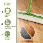 NatureZway Eco-Friendly Bamboo Floor Wipes - 20 Count