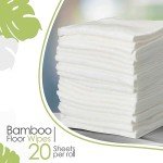 NatureZway Eco-Friendly Bamboo Floor Wipes - 20 Count