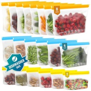 20 Pack Eco-Friendly Reusable Food Storage Bags
