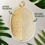 Eco-Friendly Natural Loofah Sponge Set (4 Pack)
