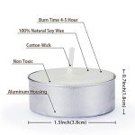 100 Pack Natural Soy Wax Tealight Candles