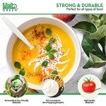HeloGreen 50 Pack Eco-Friendly Cornstarch Soup Spoons