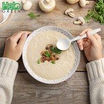 HeloGreen 50 Pack Eco-Friendly Cornstarch Soup Spoons