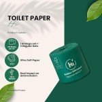 Eco-Friendly Bamboo Toilet Paper - 24 Mega Rolls
