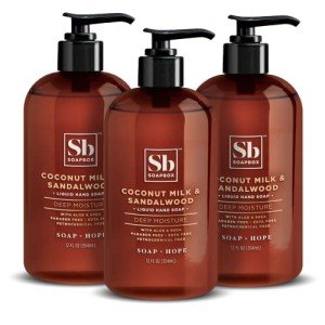 Coconut Milk & Sandalwood Eco Hand Soap Trio