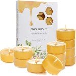 Natural Beeswax Tealight Candles - 12 Pack
