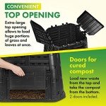 Recycled Plastic Garden Composter Bin - 110 Gallons