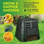 Recycled Plastic Garden Composter Bin - 110 Gallons