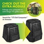 Recycled Plastic Garden Composter Bin - 110 Gallons