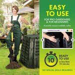 Recycled Plastic Garden Composter Bin - 110 Gallons