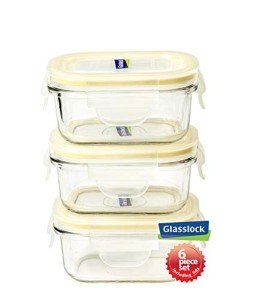 Glasslock 6-Piece Eco-Friendly Baby Food Containers