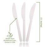 Ecovita Compostable Knives - 140 Eco-Friendly Utensils
