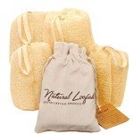 Eco-Friendly Egyptian Loofah Sponge Set of 4