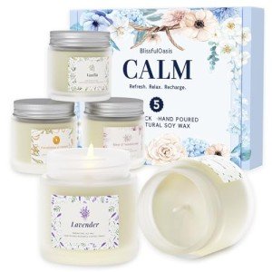 Eco-Friendly Scented Candle Set - 5 Pack
