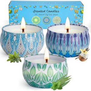 Eco-Friendly Scented Candles Gift Set - 3 Pack