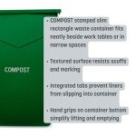 23 Gallon Green Compost Container by Carlisle