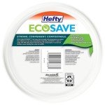 Hefty ECOSAVE Compostable Paper Plates - 45 Count