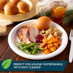 Hefty ECOSAVE Compostable Paper Plates - 45 Count