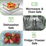 Eco-Friendly Glass Storage Containers with Bamboo Lids