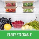 Eco-Friendly Glass Storage Containers with Bamboo Lids