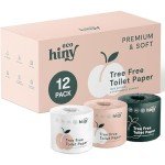 Eco-Friendly Bamboo Toilet Paper – 12 Mega Rolls