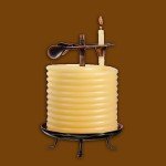 Eco-Friendly 144-Hour Beeswax Candle with Cotton Wick