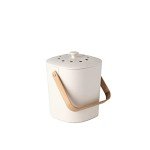 Odorless Bamboo Compost Bin for Kitchen Scraps