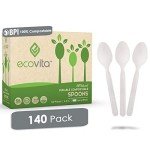 Ecovita 100% Compostable Large Disposable Spoons