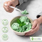 Ecovita 100% Compostable Large Disposable Spoons
