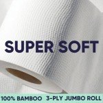 Eco-Friendly Bamboo Toilet Paper - 12 Rolls